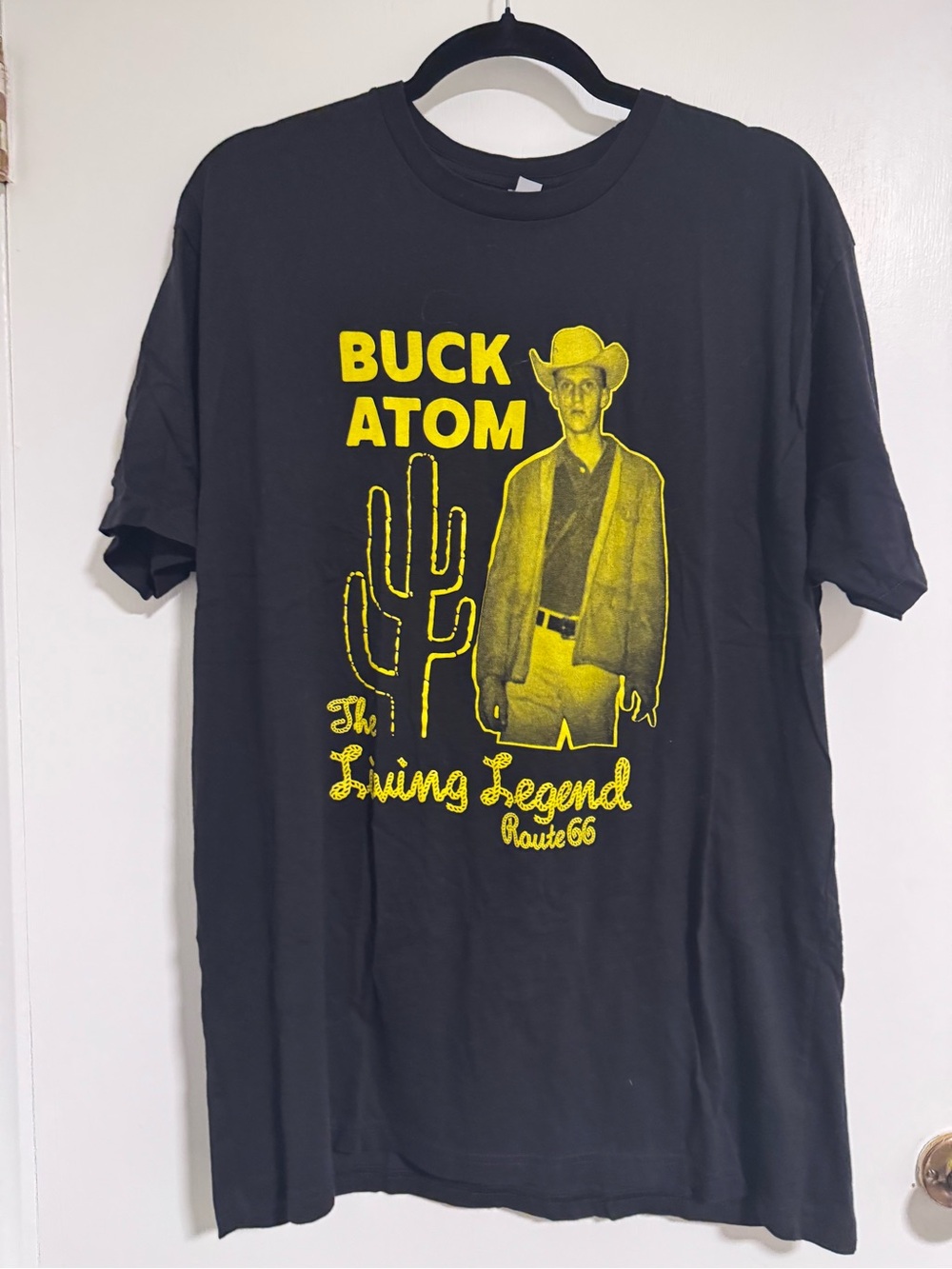 mens t shirts xl Black Western Buck Atom T Shirt Route 66 Dad Guys Tee Comfy